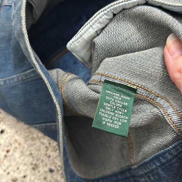Ralph Lauren denim Jean jacket RR RL XS - Picture 6 of 8